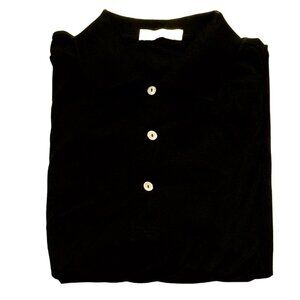 Peter Millar Black Polo Shirt M Cotton Short Sleeve Golf Casual